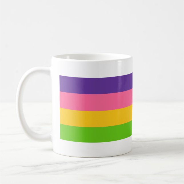 Sapphisk stolthetsflagga kaffemugg (Vänster)