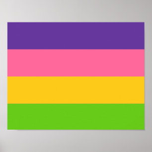 Sapphisk stolthetsflagga poster
