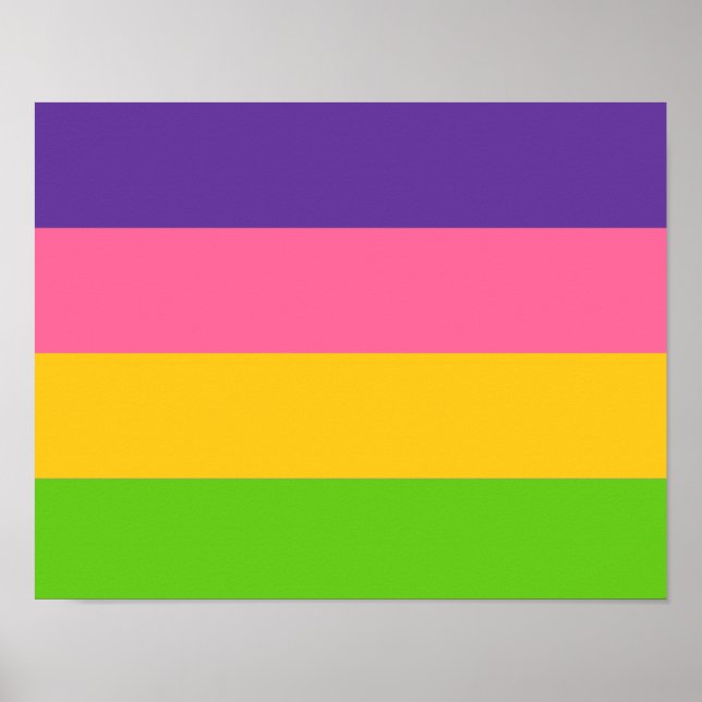 Sapphisk stolthetsflagga poster (Framsidan)