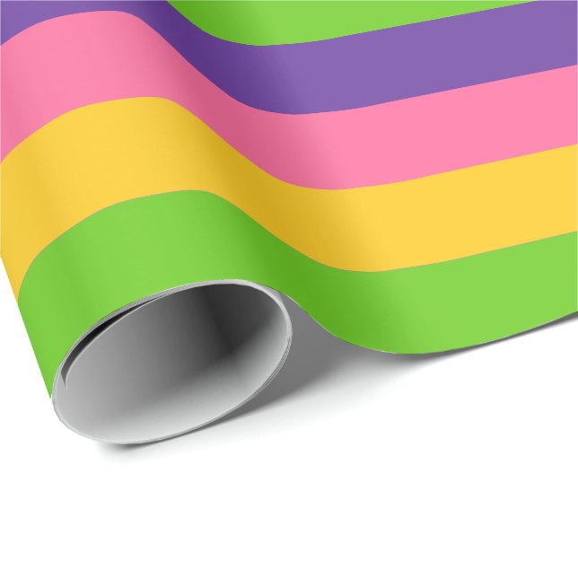 Sapphisk stolthetsflagga presentpapper (Rullad Hörn)