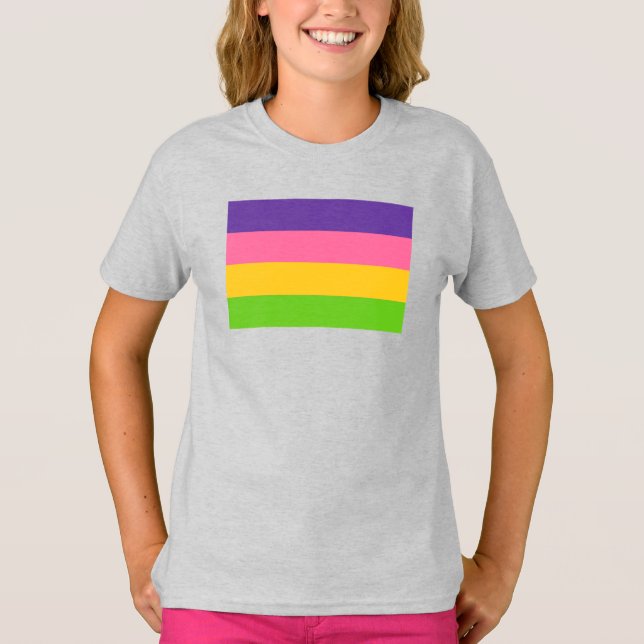 Sapphisk stolthetsflagga t shirt (Framsida)