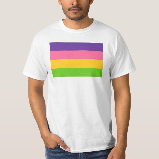 Sapphisk stolthetsflagga t shirt (Framsida)
