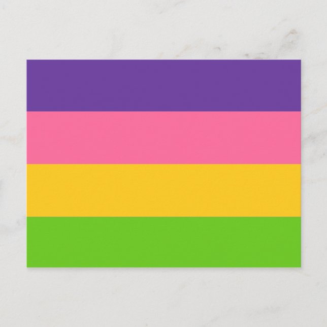 Sapphisk stolthetsflagga vykort (Framsida)
