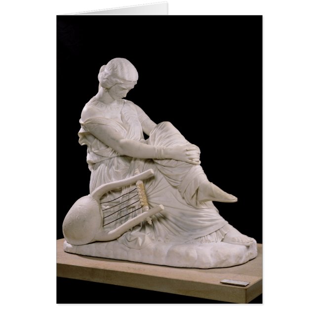 Sappho, 1852 hälsningskort (Framsidan)