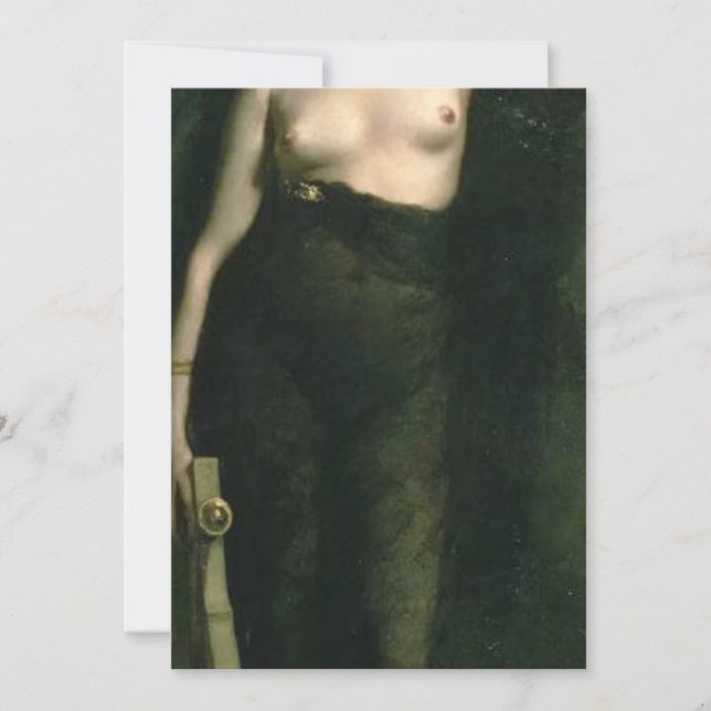 Sappho av Charles Auguste Mengin Inbjudningar (Framsida)