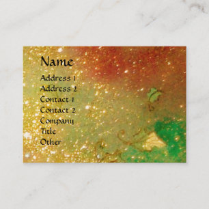 SAPPHO,DANS MUSIC OCH POETRY ,Guld-miniatyrdiagram Visitkort