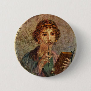 Sappho från Lesbos Knapp