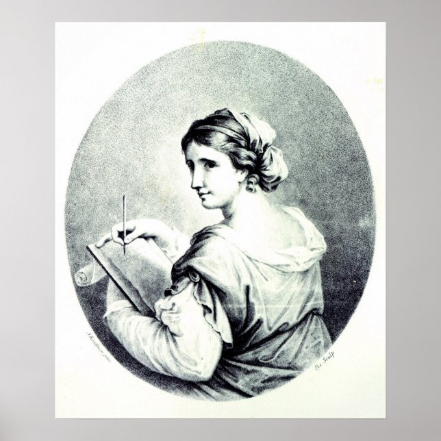 Sappho, graverad av Pye, 1774 Poster (Framsidan)