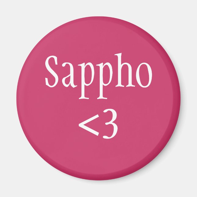 Sappho kärlek magnet (Framsidan)