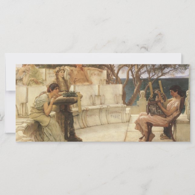 Sappho och Alcaeus av Sir Lawrence Alma Tadema (Framsida)