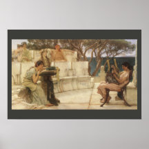 Sappho och Alcaeus av Sir Lawrence Alma Tadema