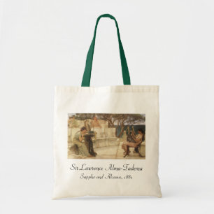 Sappho och Alcaeus av Sir Lawrence Alma Tadema Tygkasse