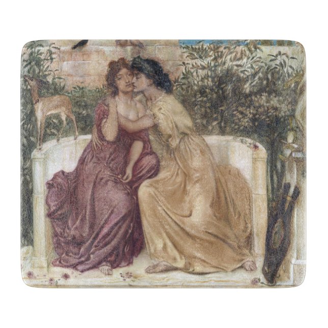 Sappho och Erinna på grekiska Garden (Lesbisk Kärl (Framsidan)