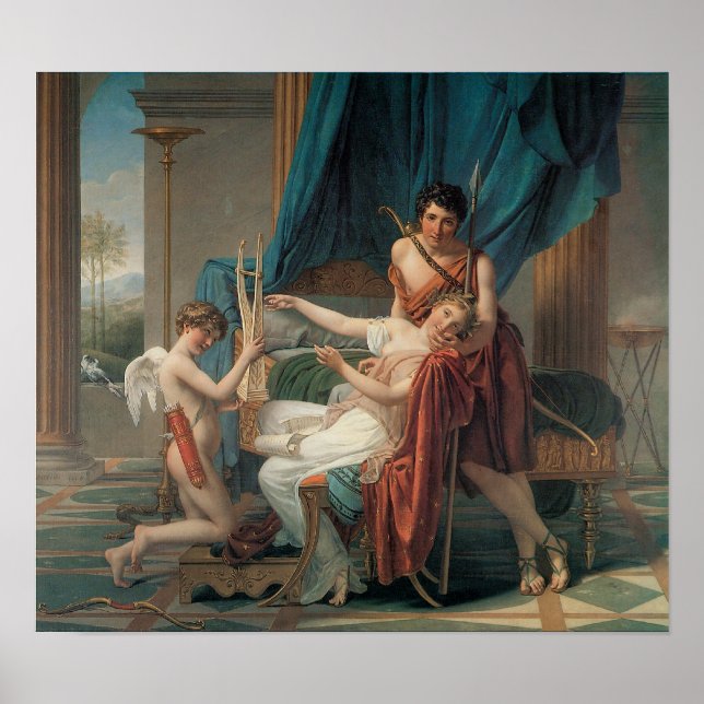 Sappho och Phaon, 1809 Poster (Framsidan)