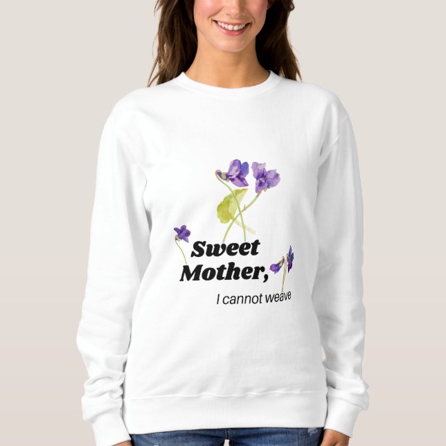 Sappho Quote Sweatshirt T Shirt (Framsida)
