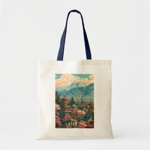 Sapporo Japan Resa Konst Vintage Tygkasse