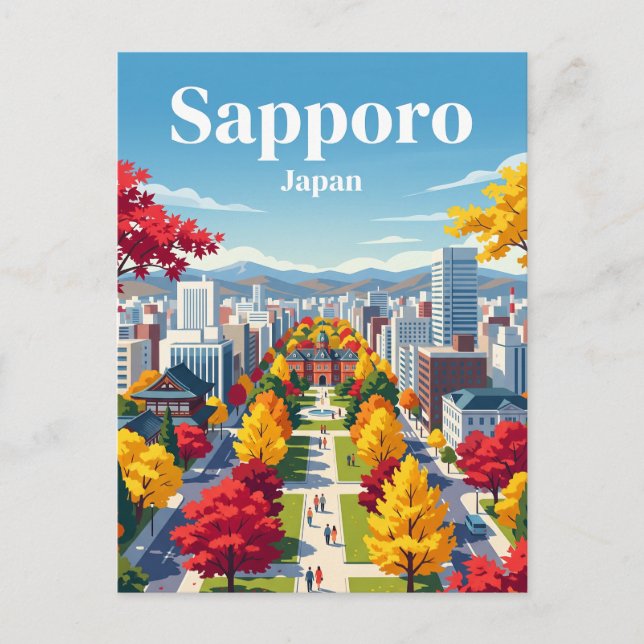 Sapporo, Japan Vykort (Framsida)