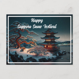 Sapporo Snow Festival Postkort 2023 Vykort