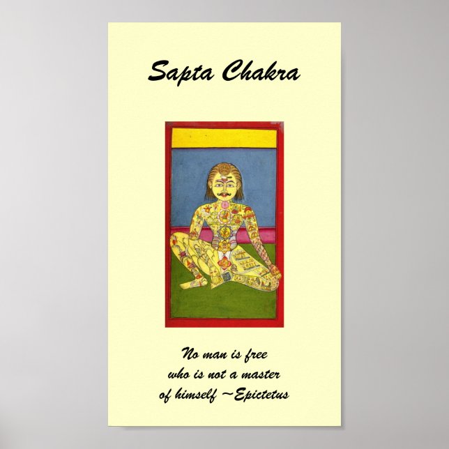 Sapta Chakra - poster/skriv ut Poster (Framsidan)