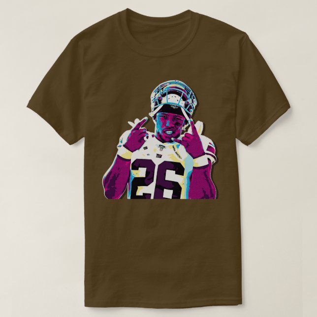 Saquon Barkley Retro 80s T Shirt (Design framsida)
