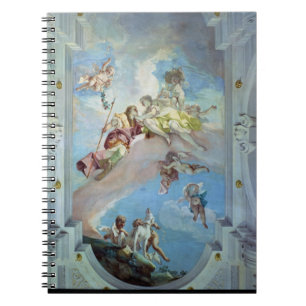 Sära av Venus från Adonis, 1707-08 (frescoen) Anteckningsbok Med Spiral