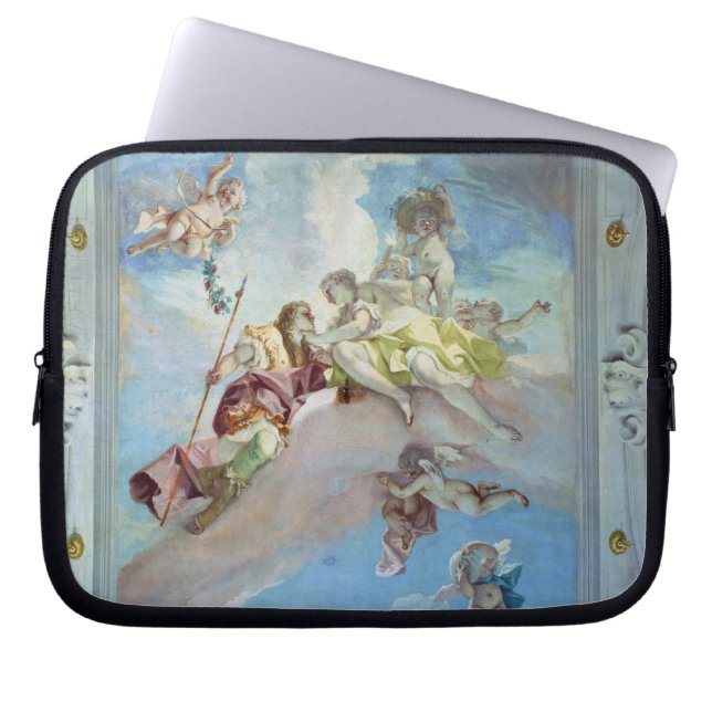 Sära av Venus från Adonis, 1707-08 (frescoen) Laptop Sleeve (Framsidan)
