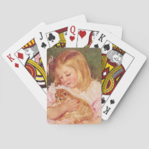 Sara Holding a Cat (av Mary Cassatt)