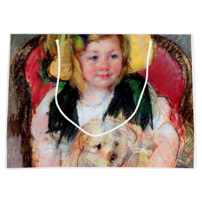 Sara med Hennes Hund, Cassatt (Framsidan)