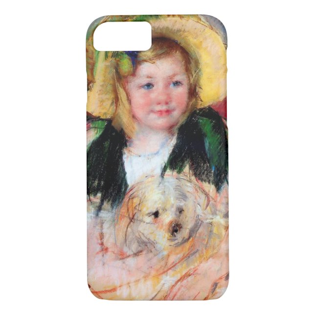Sara med Hennes Hund, Cassatt Case-Mate iPhone Skal (Baksida)