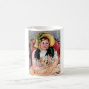 Sara med Hennes Hund, Cassatt Kaffemugg