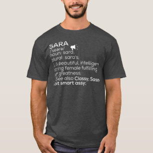 Sara Namn Definition Sara Female Namn 1 T Shirt
