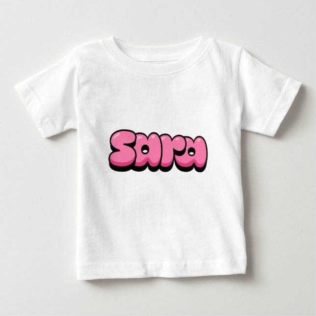 Sara rosa Baby T-Shirt (Framsida)