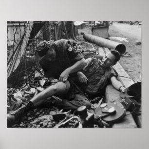 Såradt soldatvietnamkriget 1968 poster