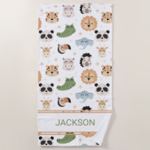 Sarafi Jungle animal Beach Towel
