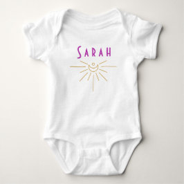 Sarah Baby Namn Romper Sunshine Boho Hippie Gift T Shirt