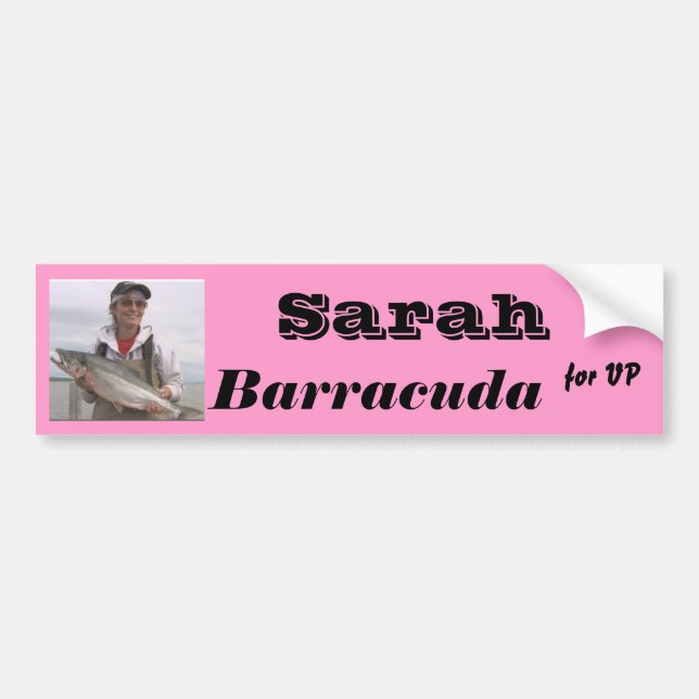 Sarah Barracuda för VP Bildekal (Framsidan)