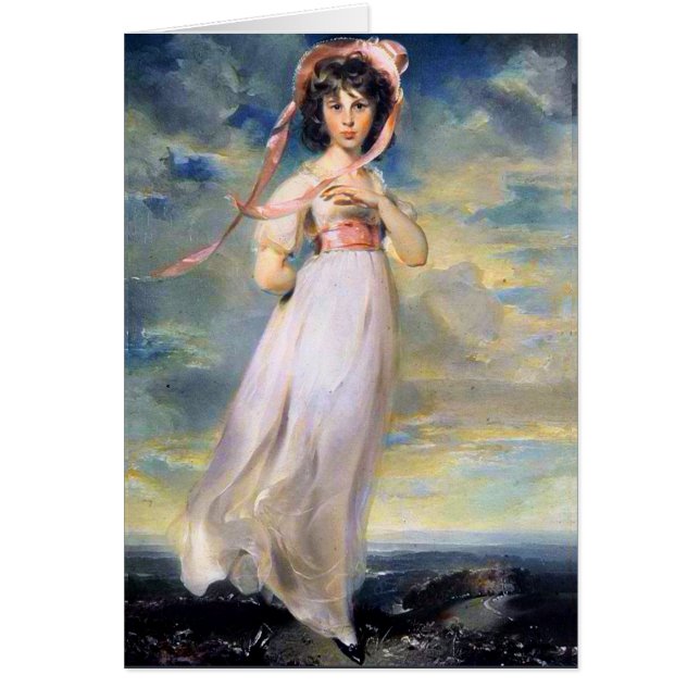 Sarah Barrett Moulton "Pinkie" 1794 av Lawrence OBS Kort (Framsidan)