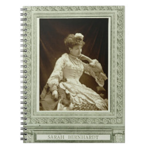 Sarah Bernhardt (1844-1923), från 'Galerie Contem Anteckningsbok