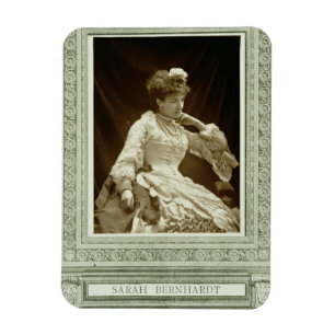 Sarah Bernhardt (1844-1923), från 'Galerie Contem Magnet