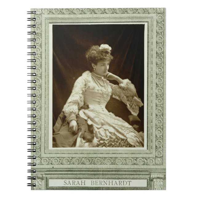 Sarah Bernhardt (1844-1923), från 'Galerie Contemp Anteckningsbok (Framsidan)