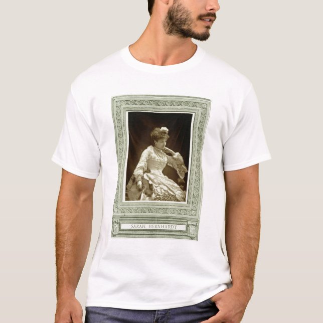 Sarah Bernhardt (1844-1923), från 'Galerie Contemp Tee Shirt (Framsida)