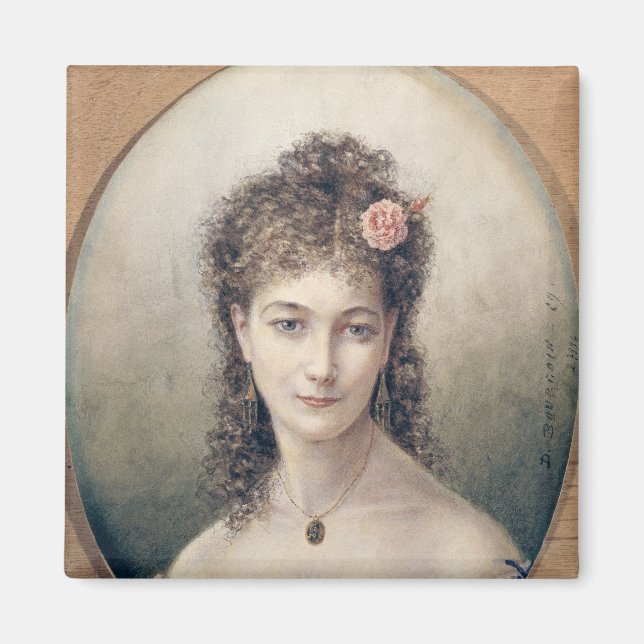 Sarah Bernhardt 1869 Magnet (Framsidan)