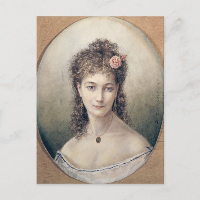 Sarah Bernhardt 1869 Vykort (Framsida)