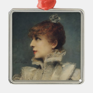 Sarah Bernhardt 1875 Julgransprydnad Metall