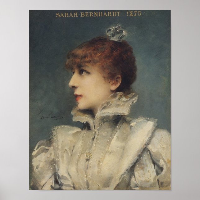 Sarah Bernhardt 1875 Poster (Framsidan)
