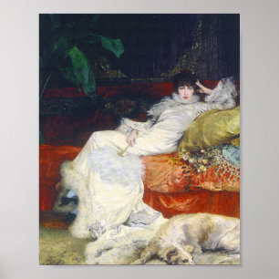 Sarah Bernhardt - 1876 Porträtt Poster