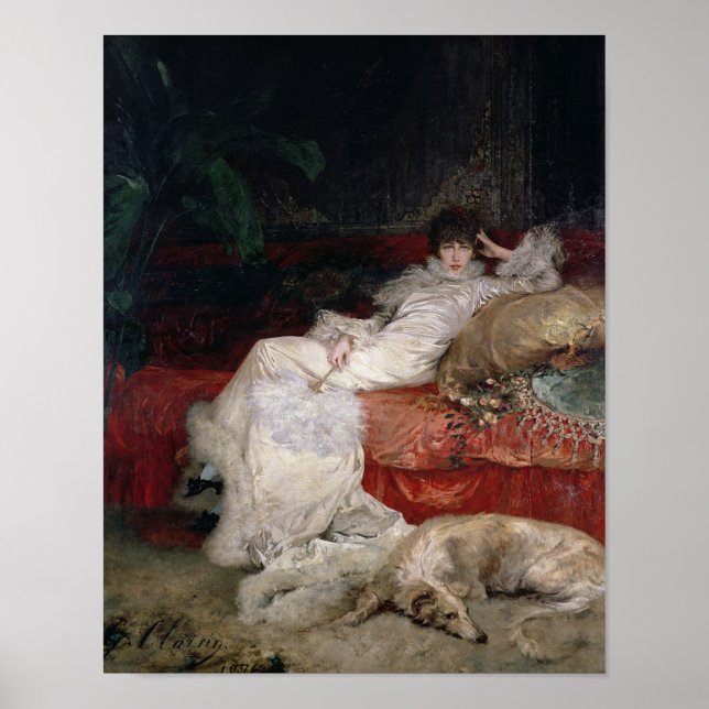 Sarah Bernhardt 1876 Poster (Framsidan)