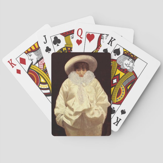 Sarah Bernhardt as Pierrot Casinokort (Baksidan)