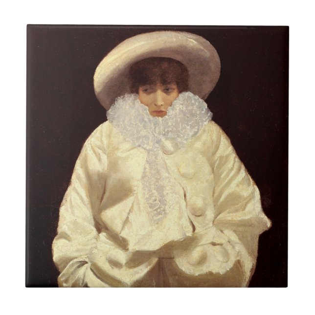 Sarah Bernhardt as Pierrot Kakelplatta (Framsidan)