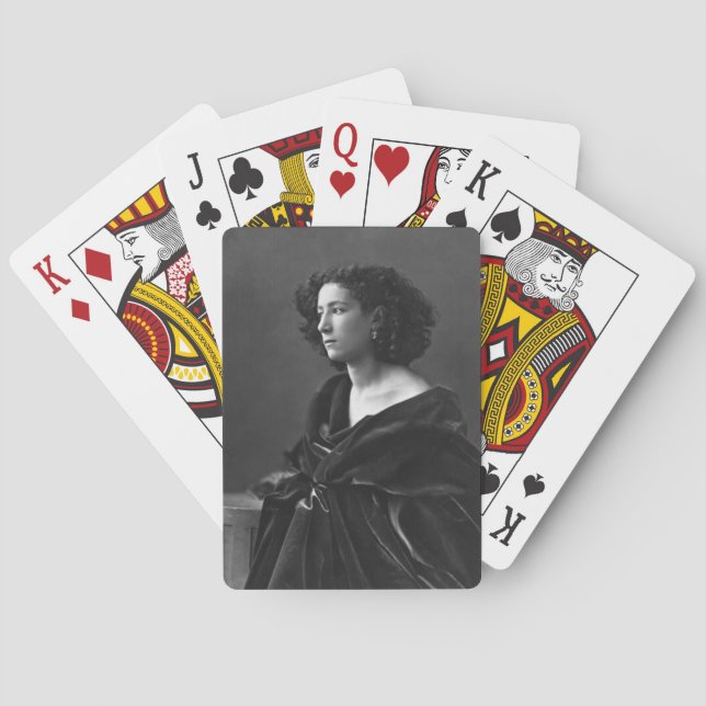 Sarah Bernhardt Casinokort (Baksidan)